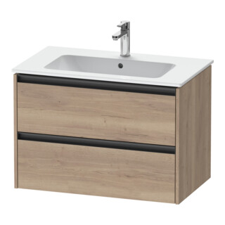 Duravit Waschtischunterschrank Ketho.2 81x48cm, Ei marm., 2 Schub., wandhängend