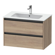 Duravit Waschtischunterschrank Ketho.2 81x48cm, Ei marm., 2 Schub., wandhängend