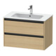 Duravit Waschtischunterschrank Ketho.2 81x48cm, Ei Nat, 2 Schub., wandhängend-1