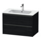Duravit Waschtischunterschrank Ketho.2 81x48cm, Ei sw, 2 Schub., wandhängend-1