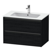 Duravit Waschtischunterschrank Ketho.2 81x48cm, Ei sw, 2 Schub., wandhängend