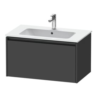 Duravit Waschtischunterschrank Ketho.2 81x48cm, graph ma, 1 Auszug, wandhängend