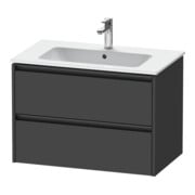 Duravit Waschtischunterschrank Ketho.2 81x48cm, graph ma, 2 Schub., wandhängend