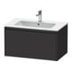 Duravit Waschtischunterschrank Ketho.2 81x48cm, graph matt, 1 Ausz., wandhängend-1