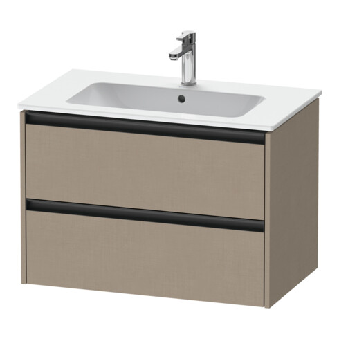Duravit Waschtischunterschrank Ketho.2 81x48cm, lei, 2 Schubkästen, wandhängend