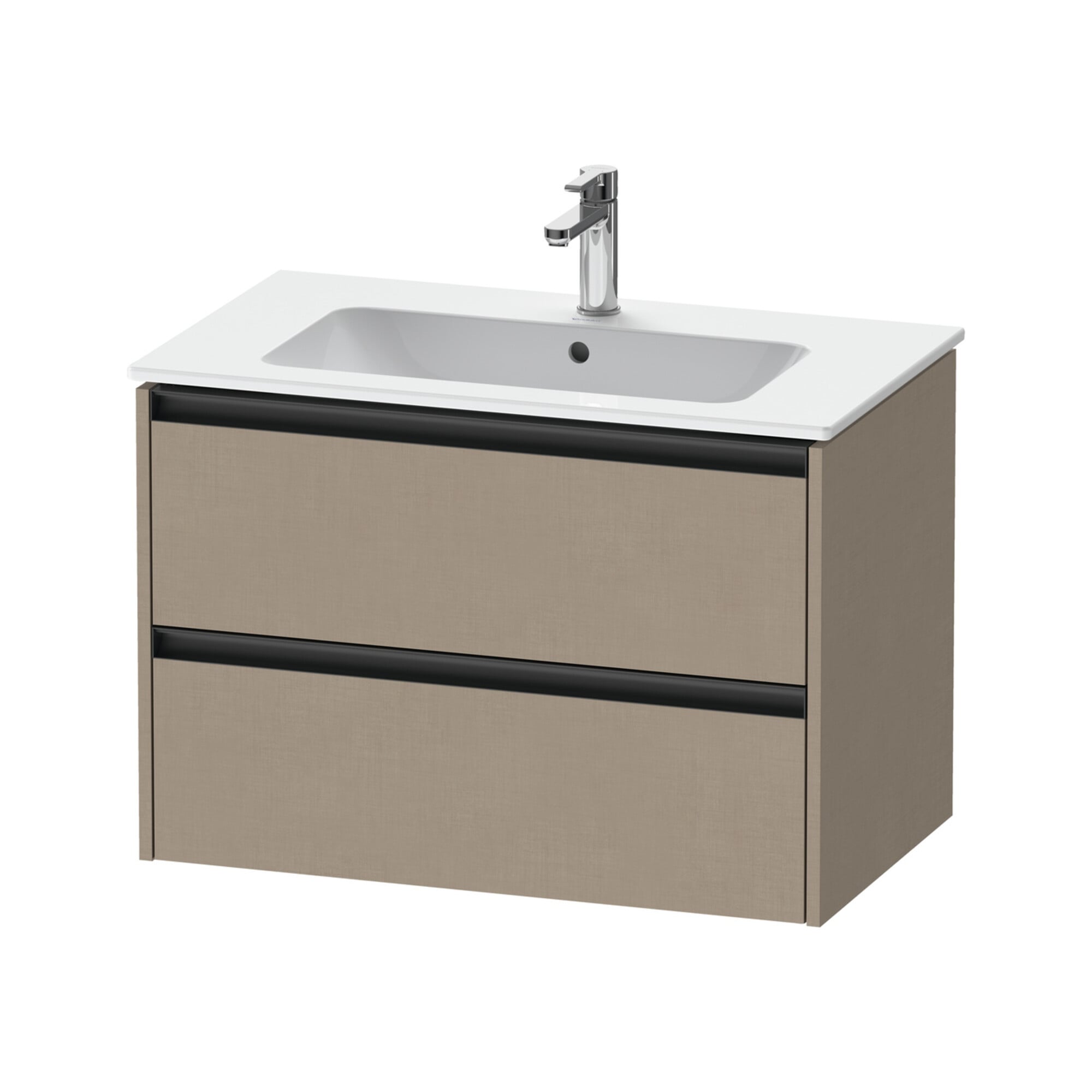 Duravit Waschtischunterschrank Ketho.2 81x48cm, lei, 2 Schubkästen, wandhängend