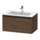 Duravit Waschtischunterschrank Ketho.2 81x48cm, Nussb dkl., 1 Ausz., wandhängend-1