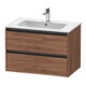 Duravit Waschtischunterschrank Ketho.2 81x48cm, Nussb Nat, 2 Schub., wandhängend-1