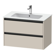 Duravit Waschtischunterschrank Ketho.2 81x48cm, Tau ma, 2 Schub., wandhängend