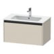 Duravit Waschtischunterschrank Ketho.2 81x48cm, Tau matt, 1 Auszug, wandhängend-1