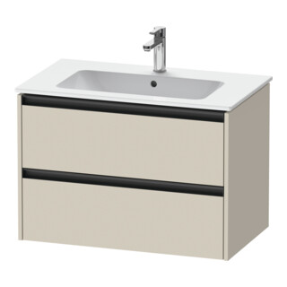 Duravit Waschtischunterschrank Ketho.2 81x48cm, Tau matt, 2 Schub., wandhängend