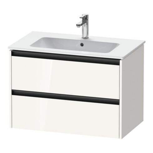 Duravit Waschtischunterschrank Ketho.2 81x48cm, we. hgl, 2 Schub., wandhängend
