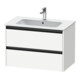 Duravit Waschtischunterschrank Ketho.2 81x48cm, we. ma, 2 Schub., wandhängend-1