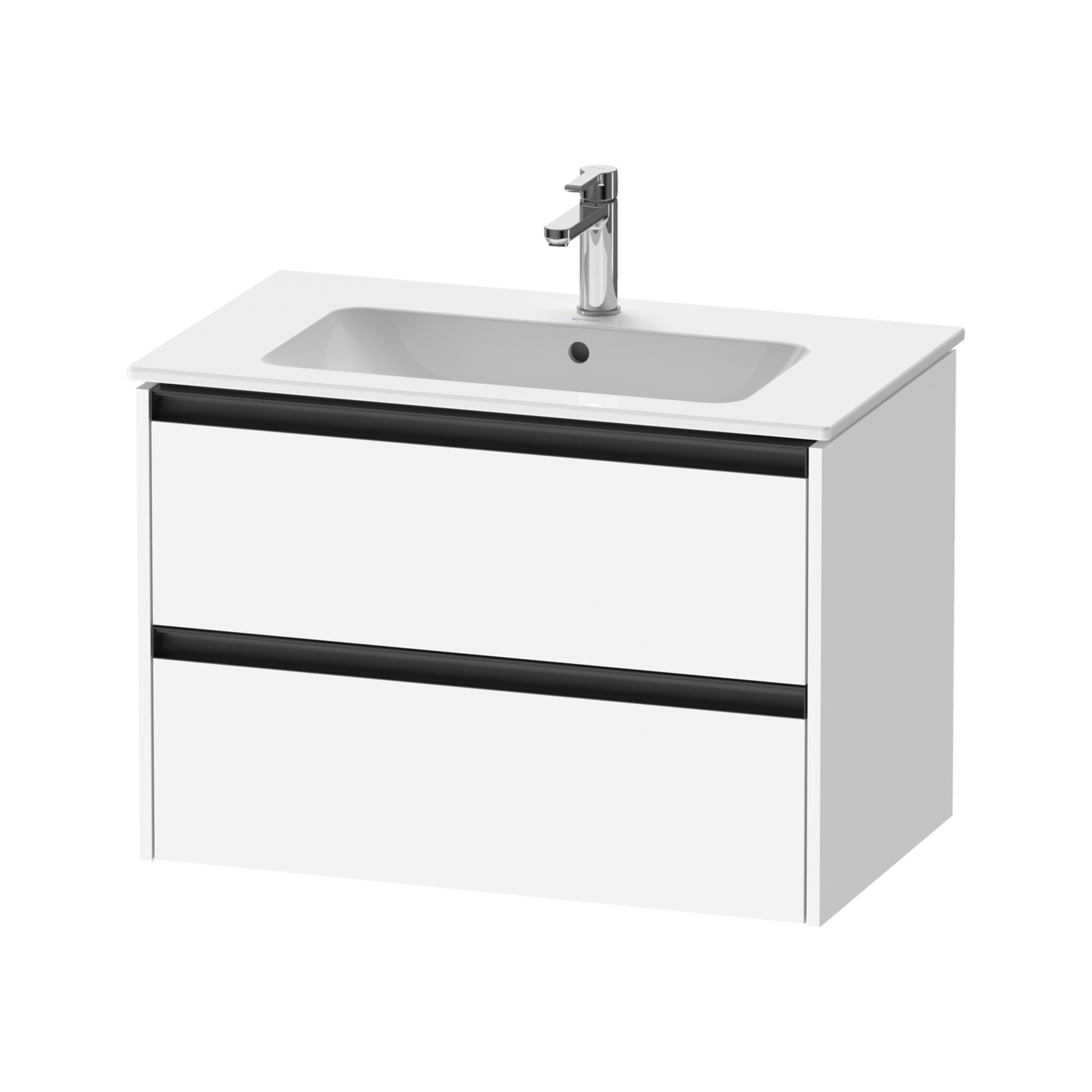 Duravit Waschtischunterschrank Ketho.2 81x48cm, we. ma, 2 Schub., wandhängend