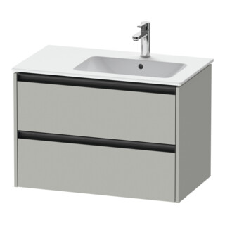 Duravit Waschtischunterschrank Ketho.2 81x48x54,9cm, f WT m B re, betongr ma