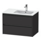 Duravit Waschtischunterschrank Ketho.2 81x48x54,9cm, f WT m B re, graph matt-1