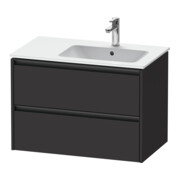 Duravit Waschtischunterschrank Ketho.2 81x48x54,9cm, f WT m B re, graph matt