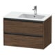 Duravit Waschtischunterschrank Ketho.2 81x48x54,9cm, f WT m B re, Nussb dkl.-1