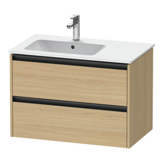 Duravit Waschtischunterschrank Ketho.2 81x48x54,9cm, f WT m Beck. li, Ei natur