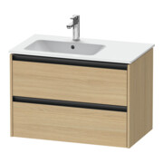 Duravit Waschtischunterschrank Ketho.2 81x48x54,9cm, f WT m Beck. li, Ei natur-1