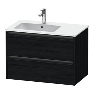 Duravit Waschtischunterschrank Ketho.2 81x48x54,9cm, f WT m Beck. li, Ei sw