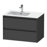 Duravit Waschtischunterschrank Ketho.2 81x48x54,9cm, f WT m Beck. li, graph ma