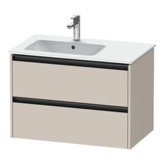 Duravit Waschtischunterschrank Ketho.2 81x48x54,9cm, f WT m Beck. li, Tau matt