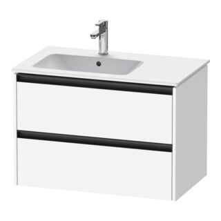 Duravit Waschtischunterschrank Ketho.2 81x48x54,9cm, f WT m Beck. li, weiß matt
