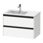 Duravit Waschtischunterschrank Ketho.2 81x48x54,9cm, f WT m Beck. li, weiß matt-1