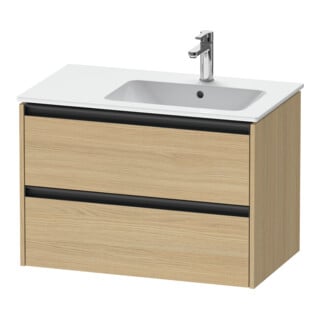Duravit Waschtischunterschrank Ketho.2 81x48x54,9cm, f WT m Beck. re, Ei natur