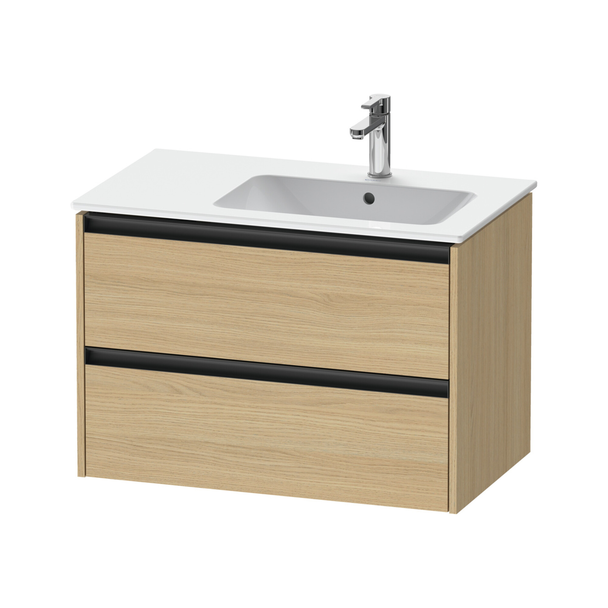 Duravit Waschtischunterschrank Ketho.2 81x48x54,9cm, f WT m Beck. re, Ei natur
