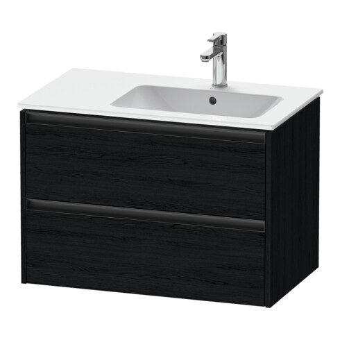 Duravit Waschtischunterschrank Ketho.2 81x48x54,9cm, f WT m Beck. re, Ei sw