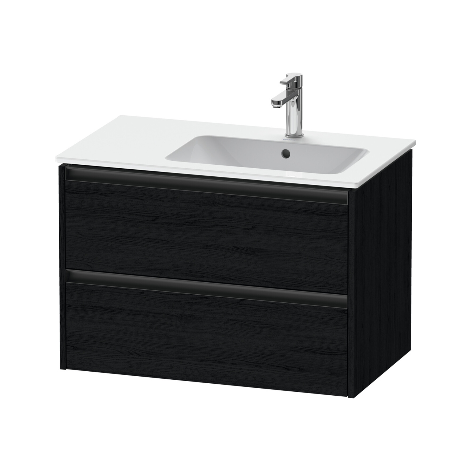 Duravit Waschtischunterschrank Ketho.2 81x48x54,9cm, f WT m Beck. re, Ei sw