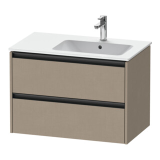 Duravit Waschtischunterschrank Ketho.2 81x48x54,9cm, f WT m Beck. re, leinen
