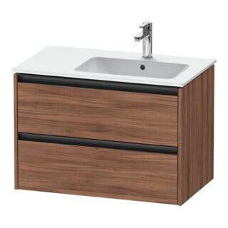 Duravit Waschtischunterschrank Ketho.2 81x48x54,9cm, f WT m Beck. re, Nussb Nat