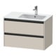 Duravit Waschtischunterschrank Ketho.2 81x48x54,9cm, f WT m Beck. re, Tau matt-1