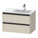 Duravit Waschtischunterschrank Ketho.2 81x48x54,9cm, f WT m Beck. re, Tau matt-1