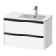 Duravit Waschtischunterschrank Ketho.2 81x48x54,9cm, f WT m Beck. re, weiß matt-1