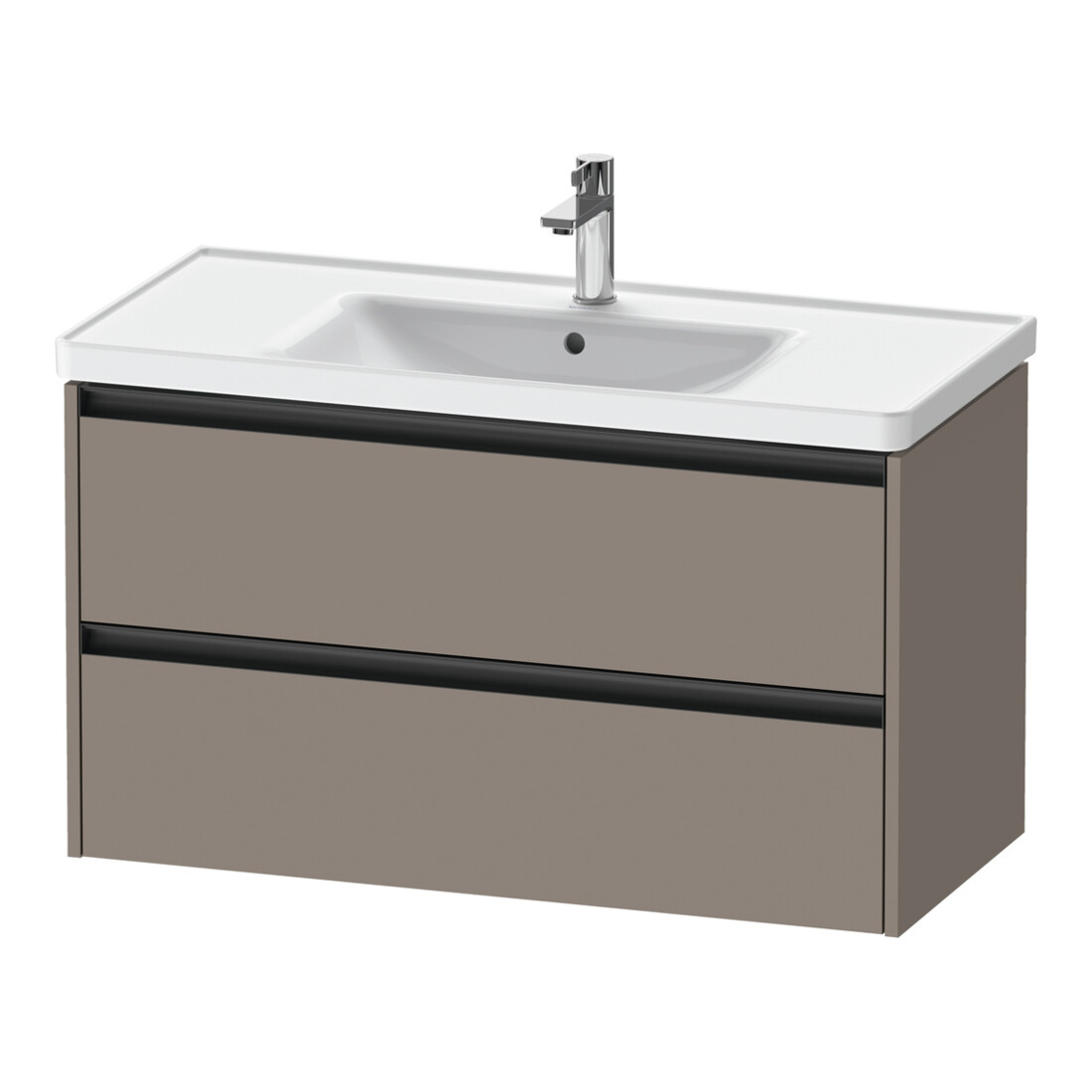 Duravit Waschtischunterschrank Ketho.2 98,4x45,5cm, bas. ma, 2 Schub., wandhängend
