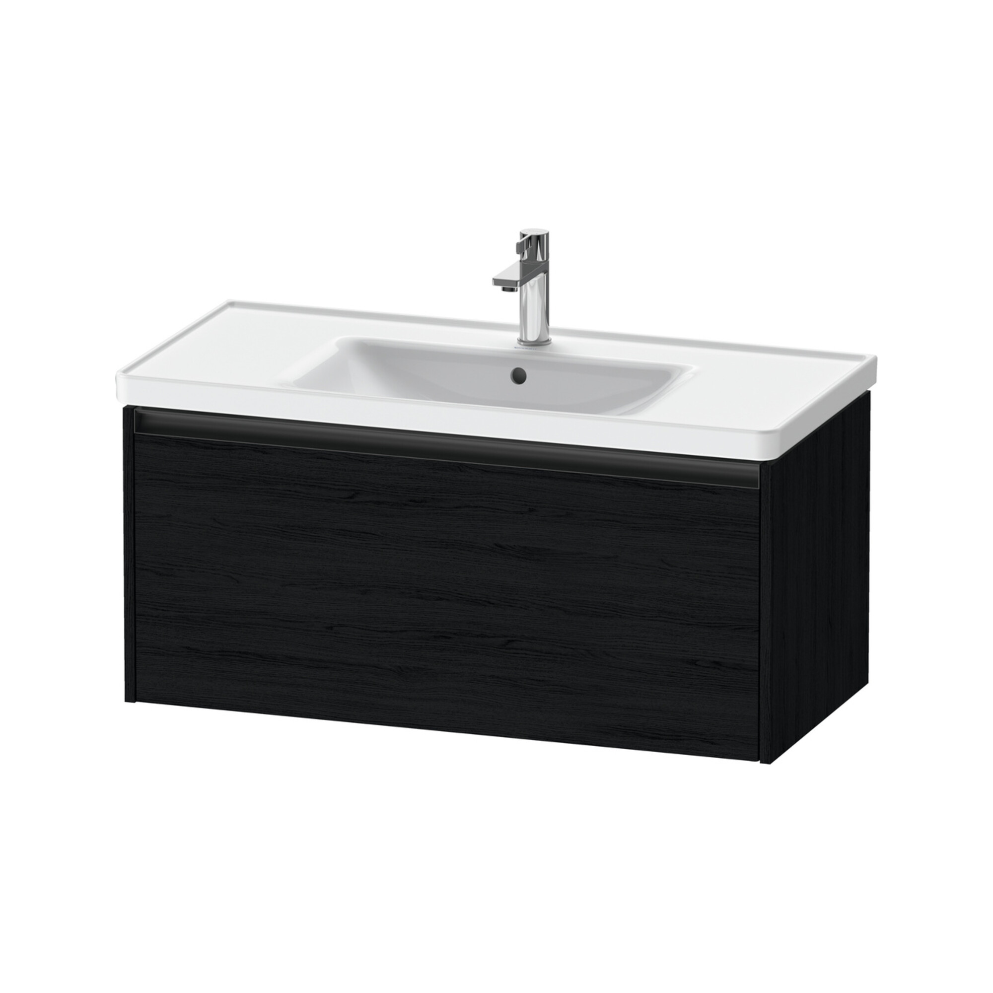 Duravit Waschtischunterschrank Ketho.2 98,4x45,5cm, Ei sw, 1 Ausz., wandhängend