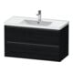 Duravit Waschtischunterschrank Ketho.2 98,4x45,5cm, Ei sw, 2 Schub., wandhängend-1