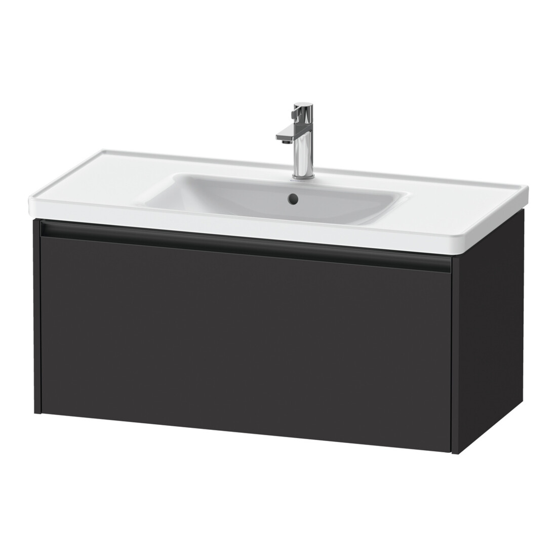 Duravit Waschtischunterschrank Ketho.2 98,4x45,5cm, graph matt, 1 Ausz., wandhängend