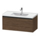 Duravit Waschtischunterschrank Ketho.2 98,4x45,5cm, Nussb dkl., 1 Ausz., wandhängend-1