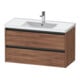 Duravit Waschtischunterschrank Ketho.2 98,4x45,5cm, Nussb Nat, 2 Schub., wandhängend-1