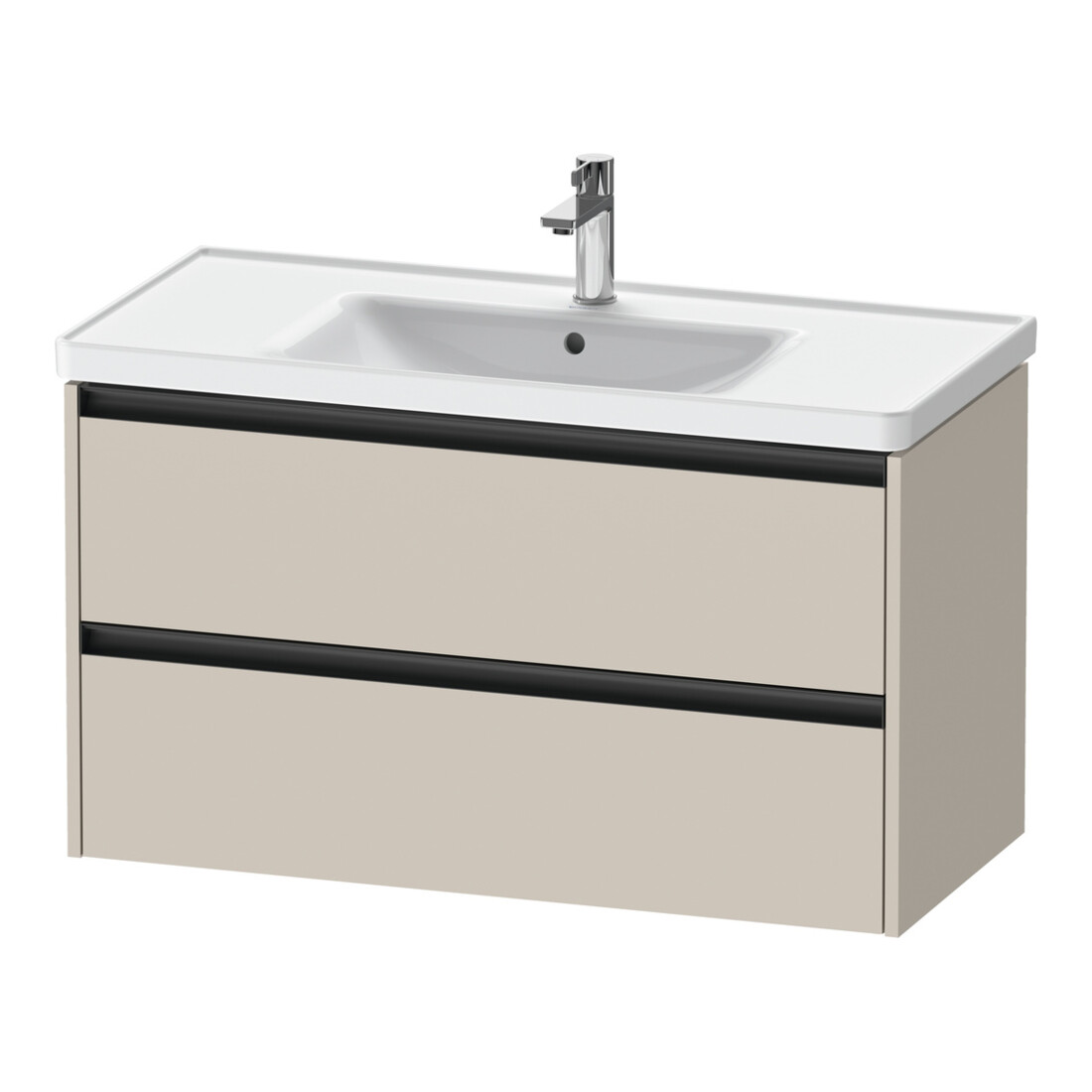 Duravit Waschtischunterschrank Ketho.2 98,4x45,5cm, Tau ma, 2 Schub., wandhängend