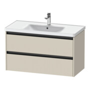Duravit Waschtischunterschrank Ketho.2 98,4x45,5cm, Tau matt, 2 Schub., wandhängend