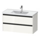 Duravit Waschtischunterschrank Ketho.2 98,4x45,5cm, we. hgl, 2 Schub., wandhängend
