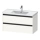 Duravit Waschtischunterschrank Ketho.2 98,4x45,5cm, we. matt, 2 Schub., wandhängend-1
