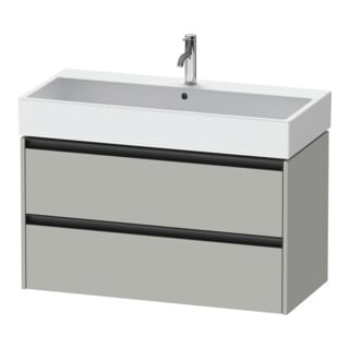 Duravit Waschtischunterschrank Ketho.2 98,4x46cm, betongr ma, 2 Schub., wandhängend