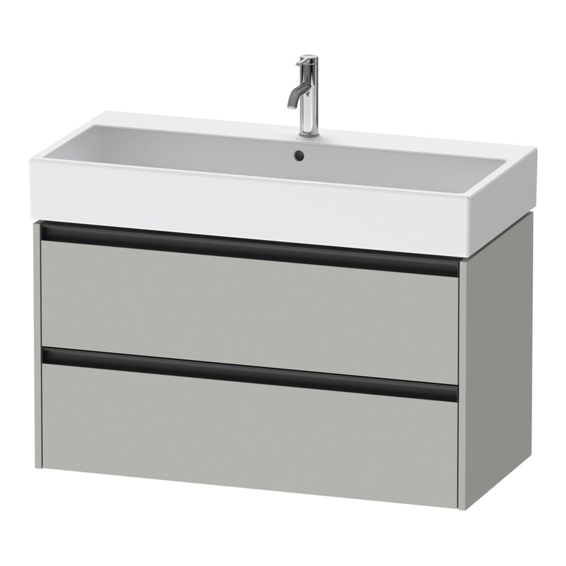 Duravit Waschtischunterschrank Ketho.2 98,4x46cm, betongr ma, 2 Schub., wandhängend